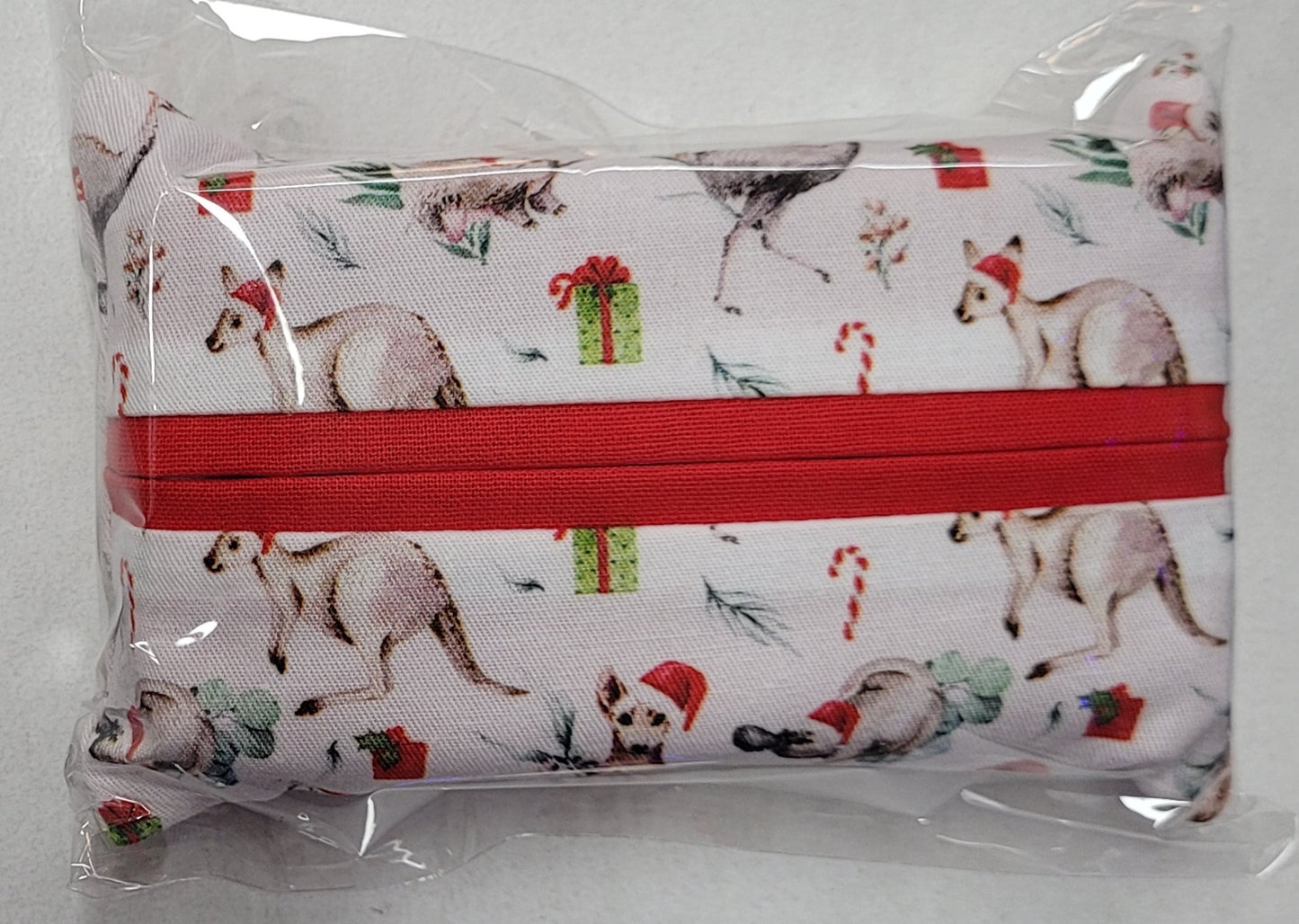 Christmas Fabric Tissue Holder - Travel Size