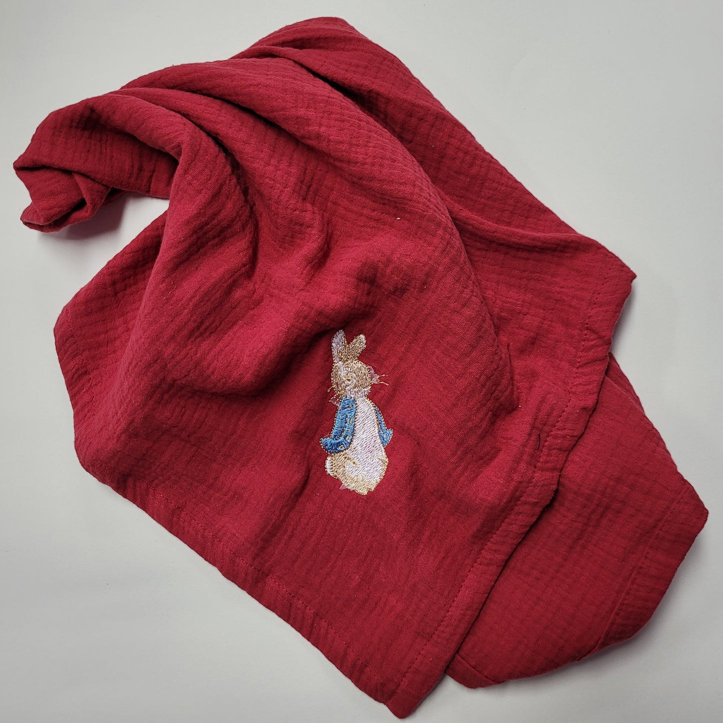 Red Peter Rabbit Muslin Wrap