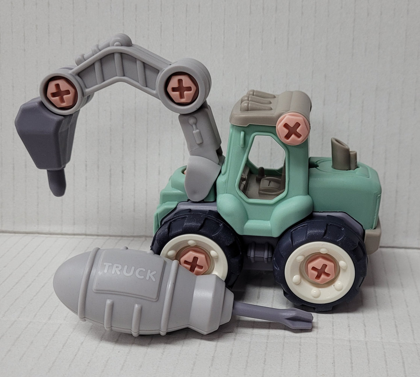 Toy Digger and Screwdriver