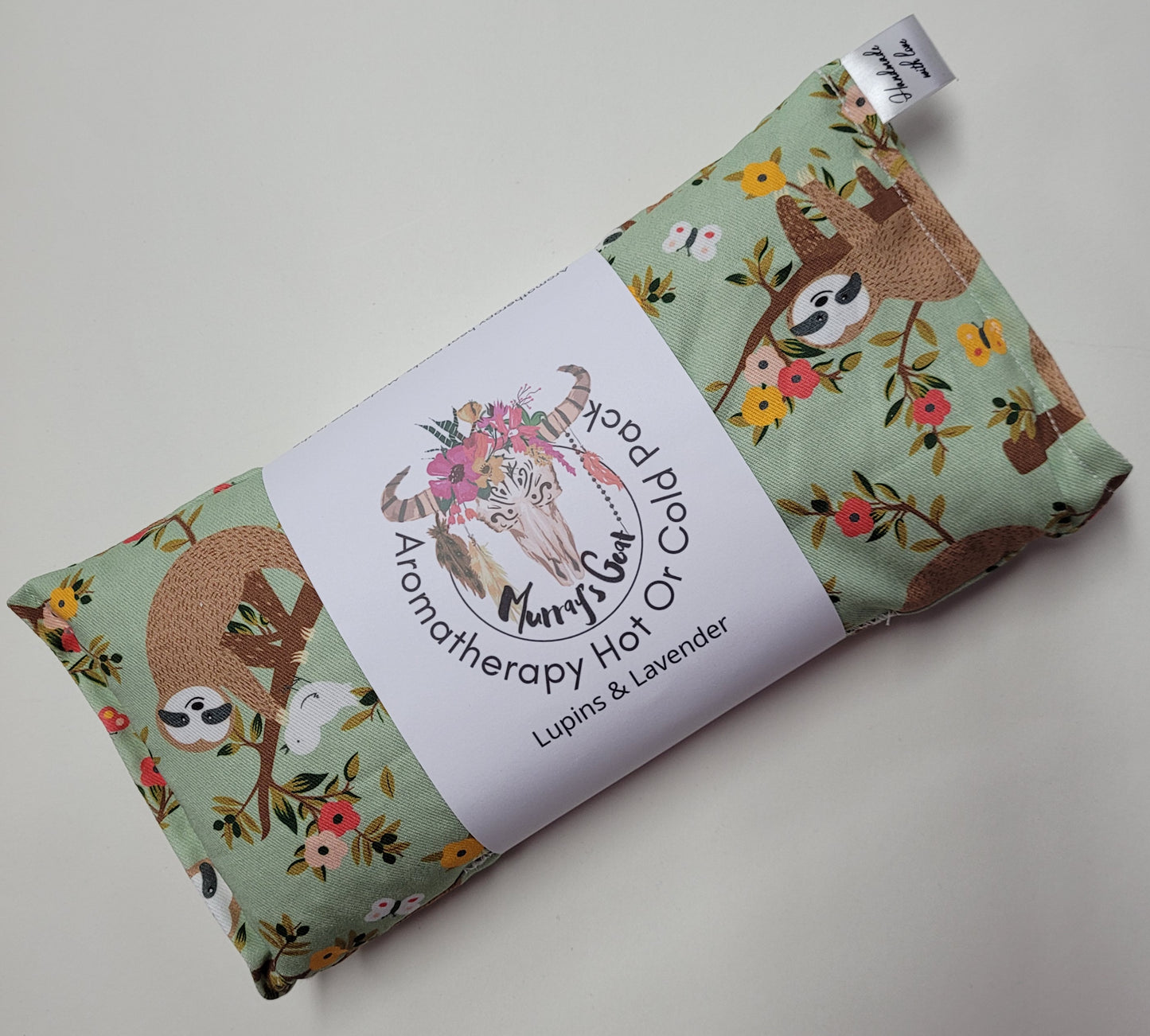 Lavender - Large Heat Pack: Floral Sloth