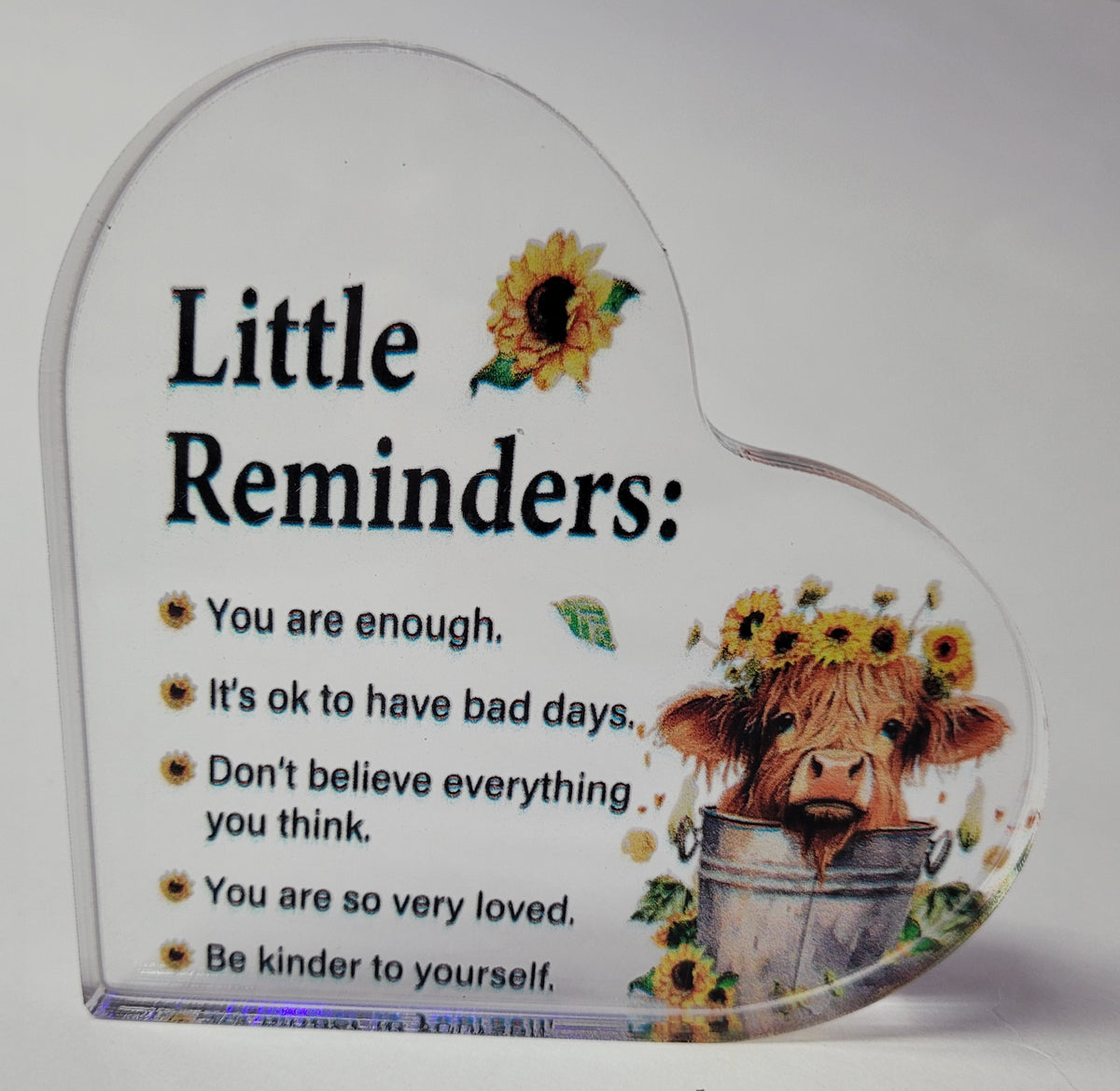 Heartfelt Acrylic Desktop Plaque