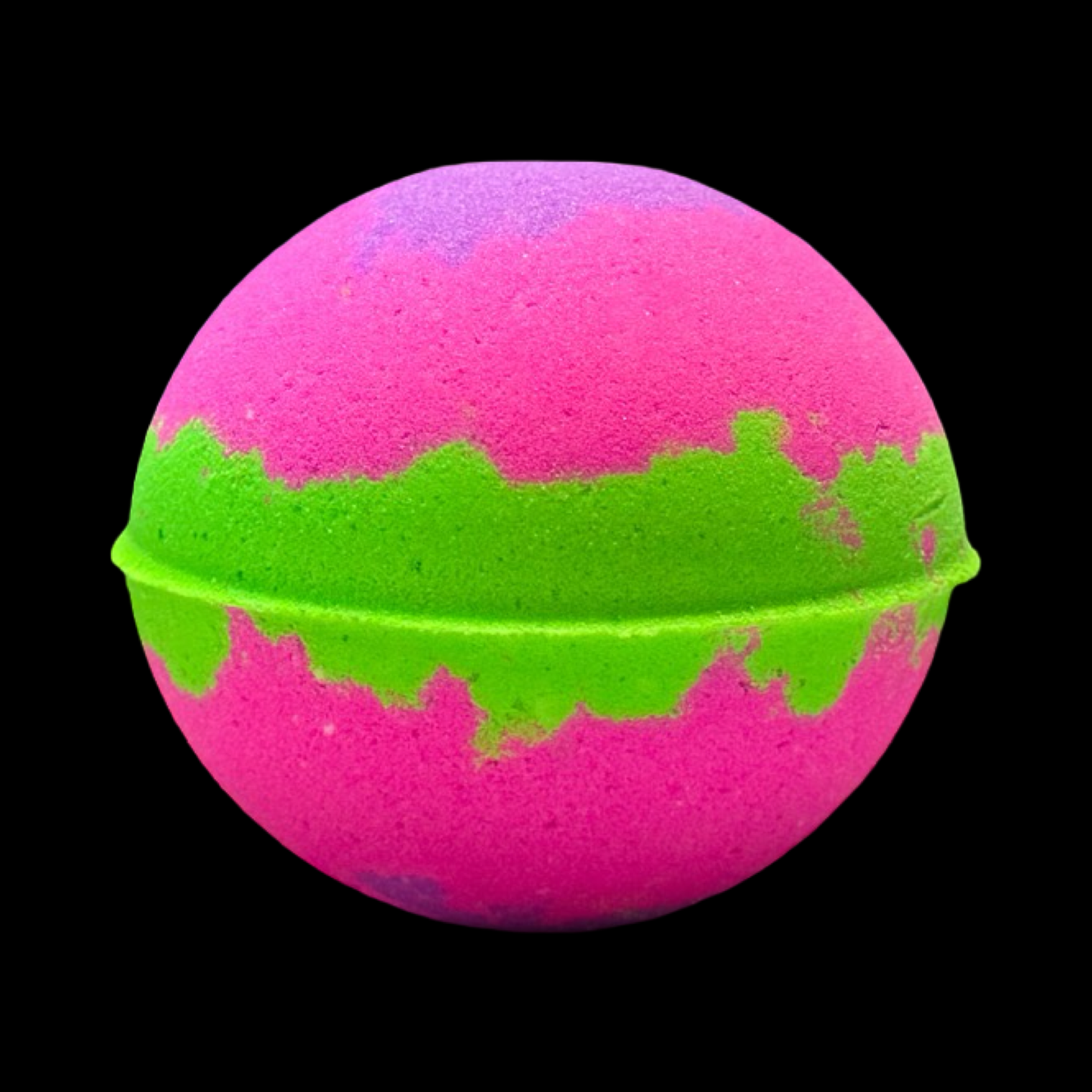 Round Bath Bomb - (Purple/Pink/Green): Blackberry Strawberry