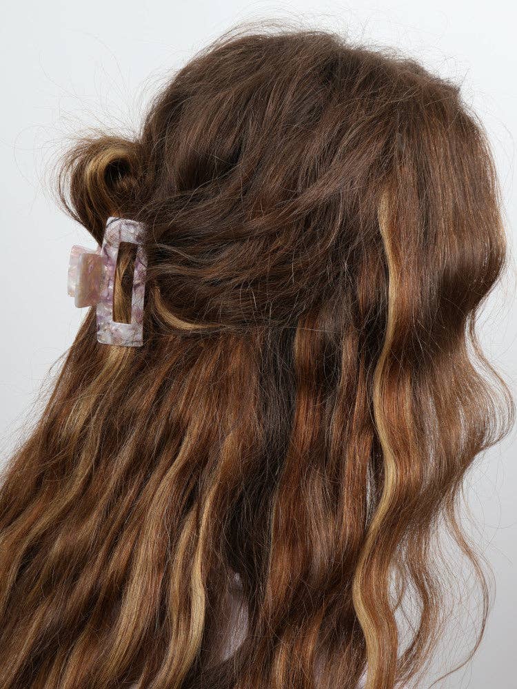 Claw Clip - Acetate Small Elongated Rectangle - Fairytale