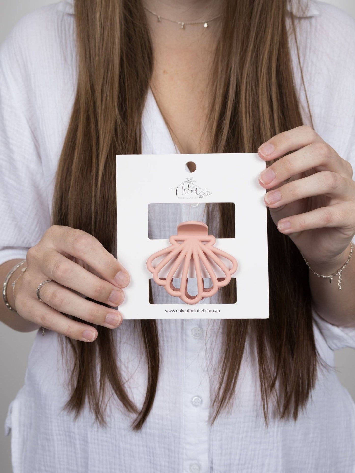 Claw Clip -- Clam Shell - Blush