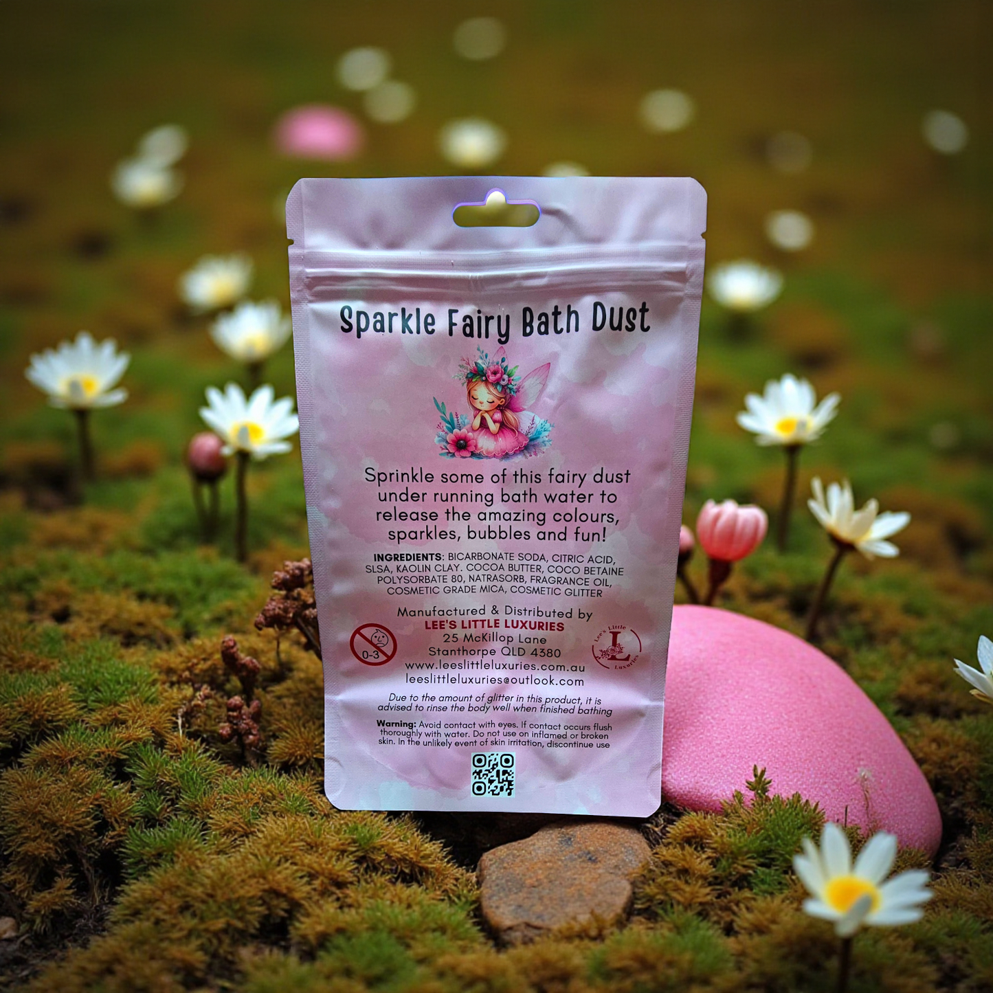 Sparkle Fairy Bath Dust - Enriched With Cocoa Butter: 50gm Shot Pot