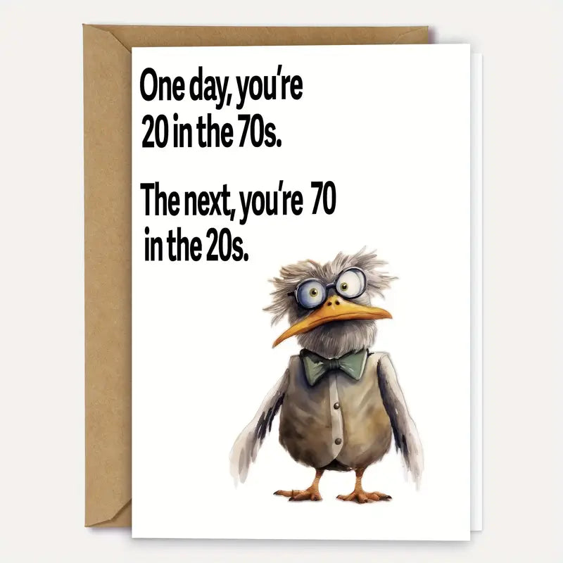 Funny Over 60s Birthday Card