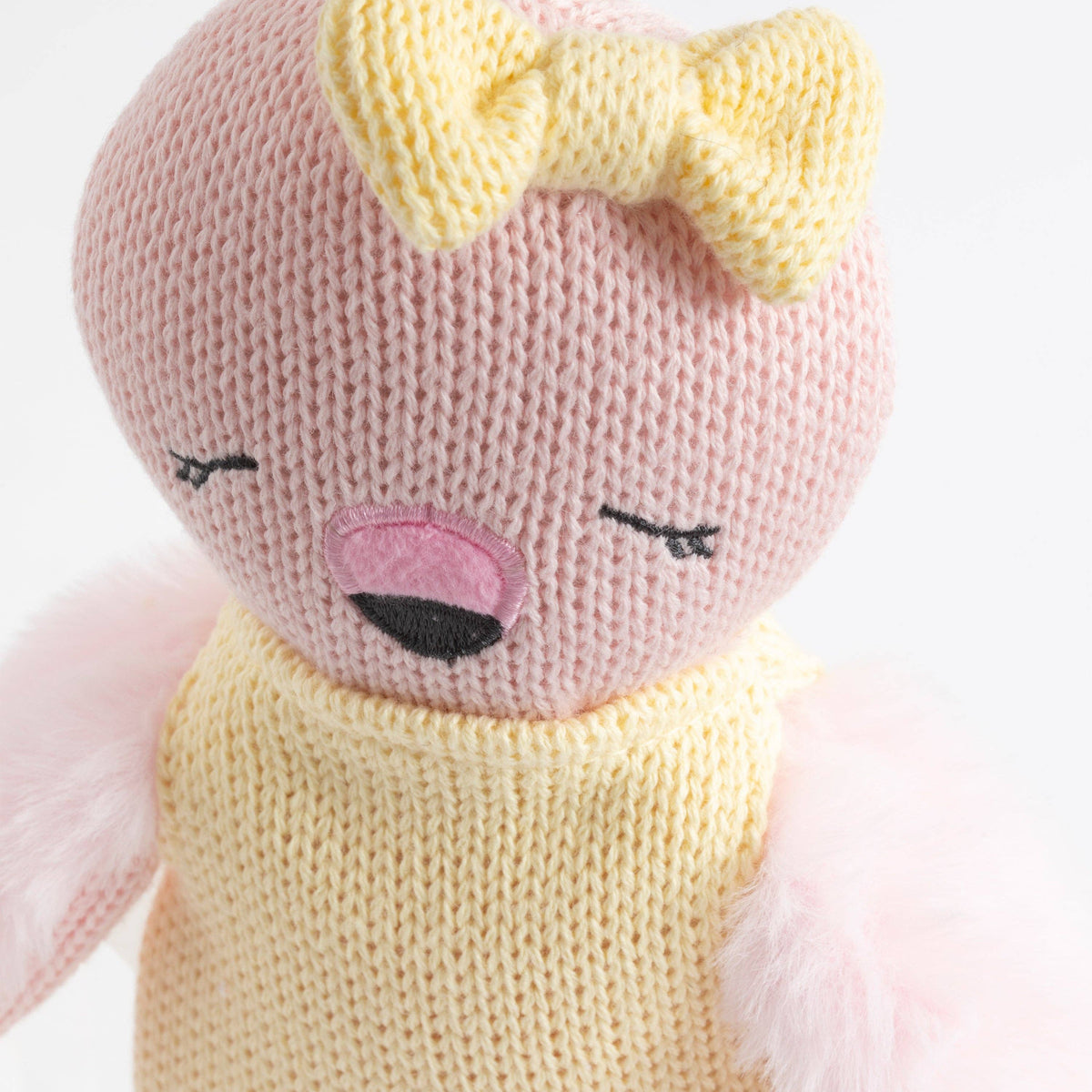 Knitted Animal Toy- Freya the Flamingo