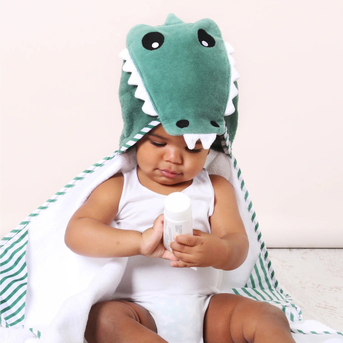 Baby Hooded Towel - Crocodile