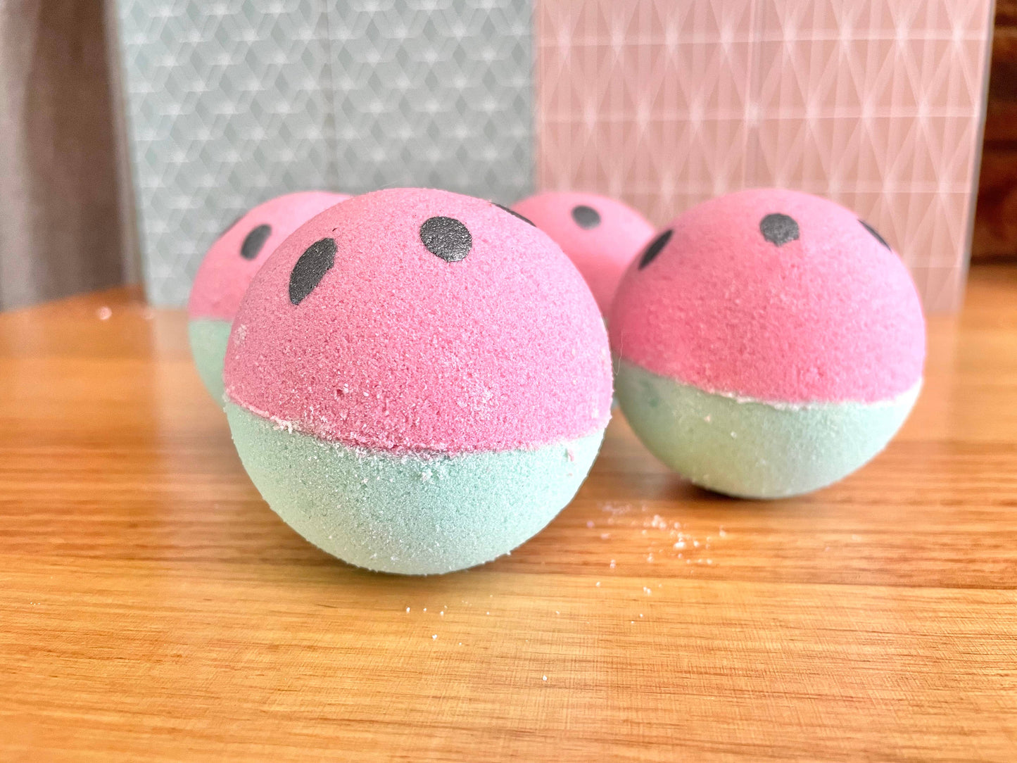 Watermelon Sugar Goat Milk Bath Bomb: Shrink Wrapped