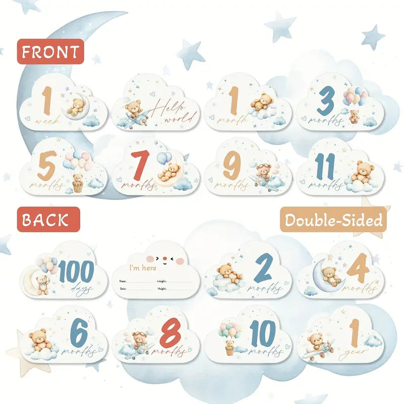 Milestone Cards - Cute Bear