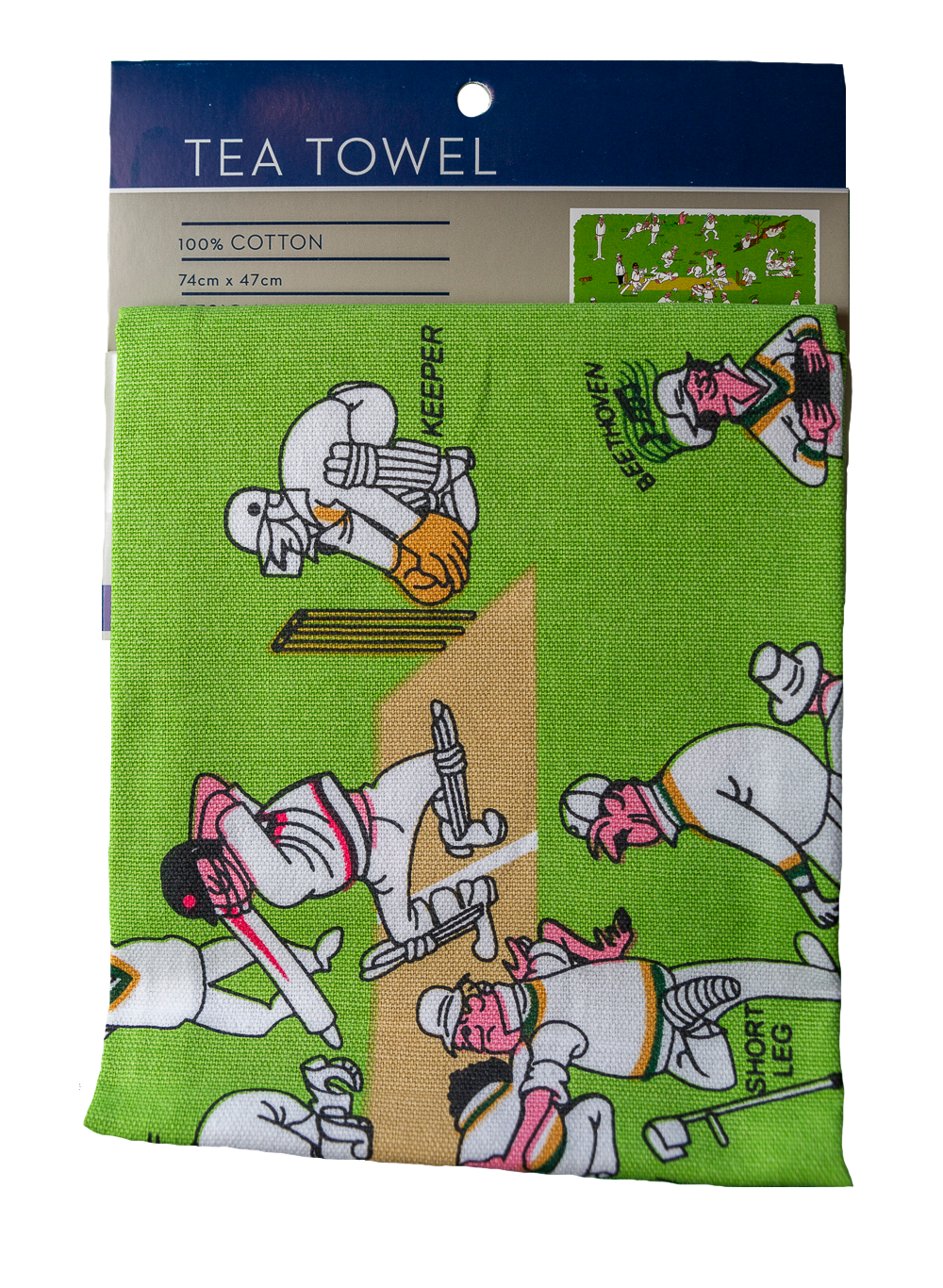 Tea Towel - Cricket: Hangsell (Carded)