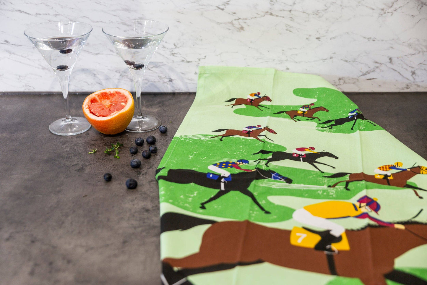 Tea Towel - Racehorses: Hangsell (Carded)