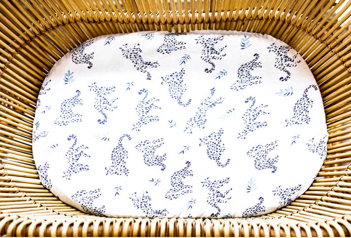 Fitted Jersey Cotton Bassinet Sheet/Change Table Cover