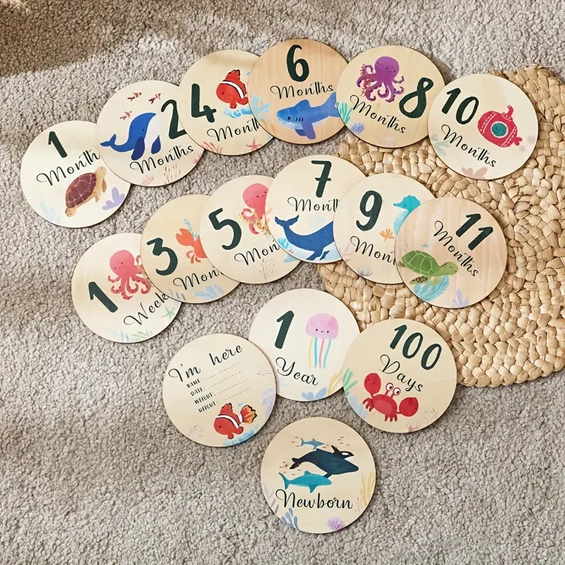 Milestone Cards - Ocean Animal