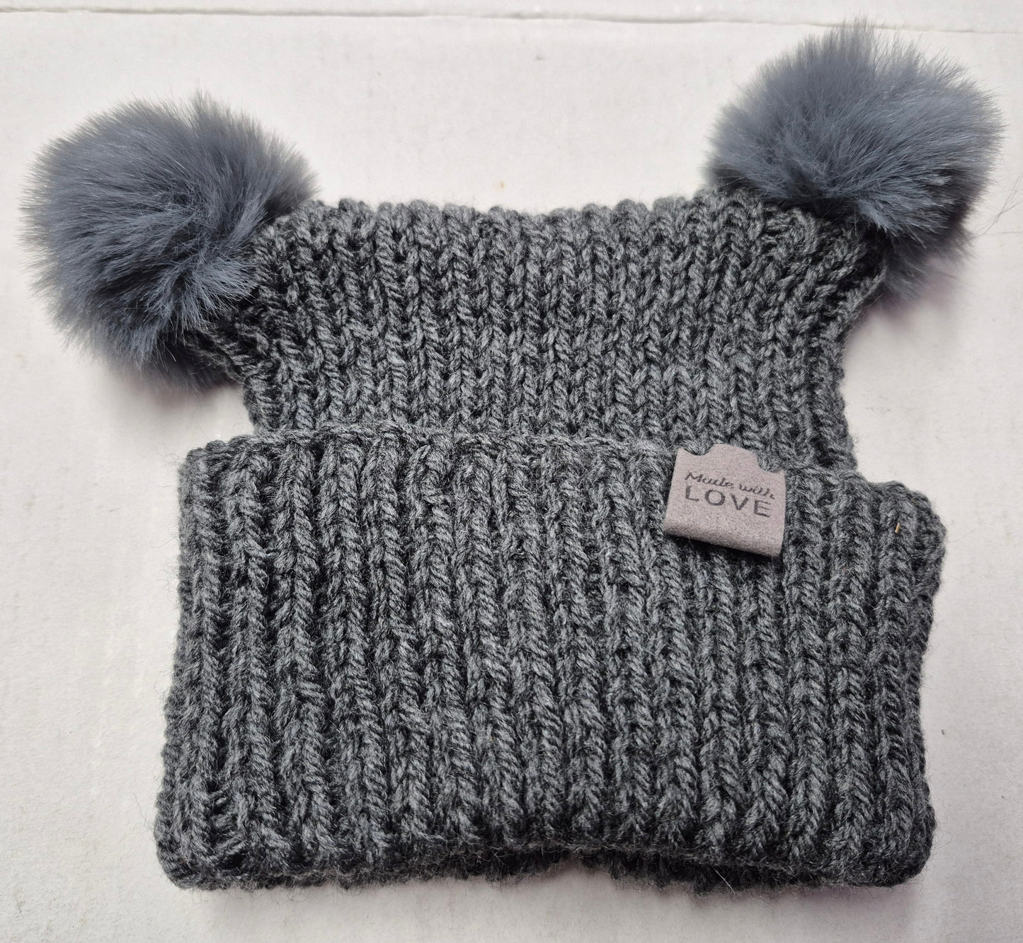 Baby Beanies with Pom Poms