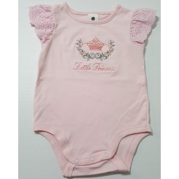 Little Princess embroidered romper Romper Aunty Beas Designs 000 short