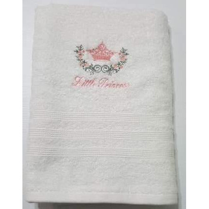 Little Princess embroidered towel Towel Aunty Beas Designs