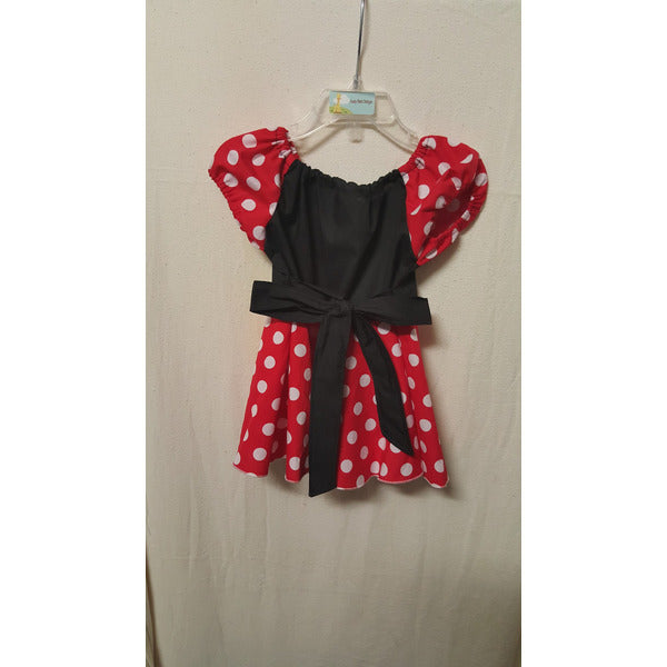 Minnie Mouse inspired birthday dress birthday outfits Aunty Beas Designs