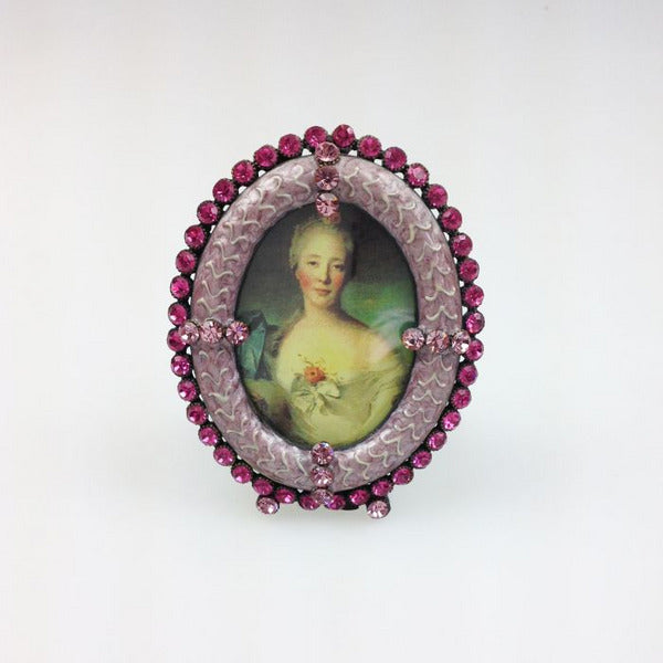 Jewelled Oval Photo Frame