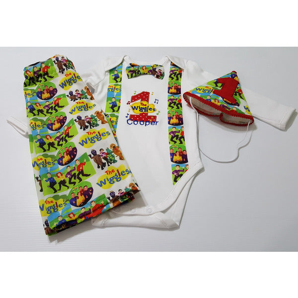 Wiggles birthday outfit birthday outfits Aunty Beas Designs 00 winter