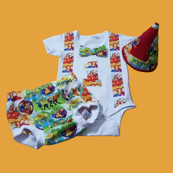 Wiggles birthday outfit birthday outfits Aunty Beas Designs 00 