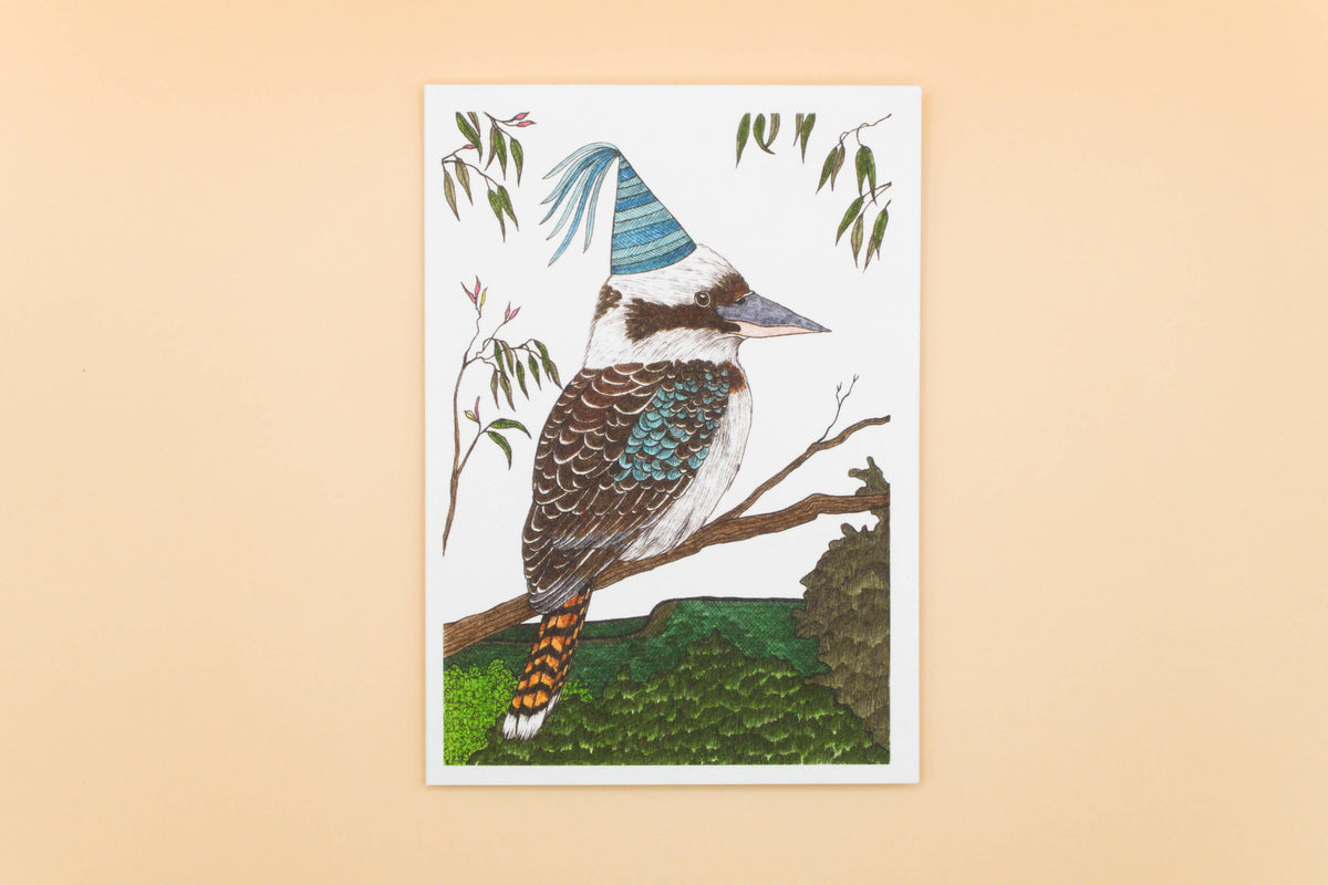 Kookaburra Greeting Card Australian Bird Birthday Eco Card