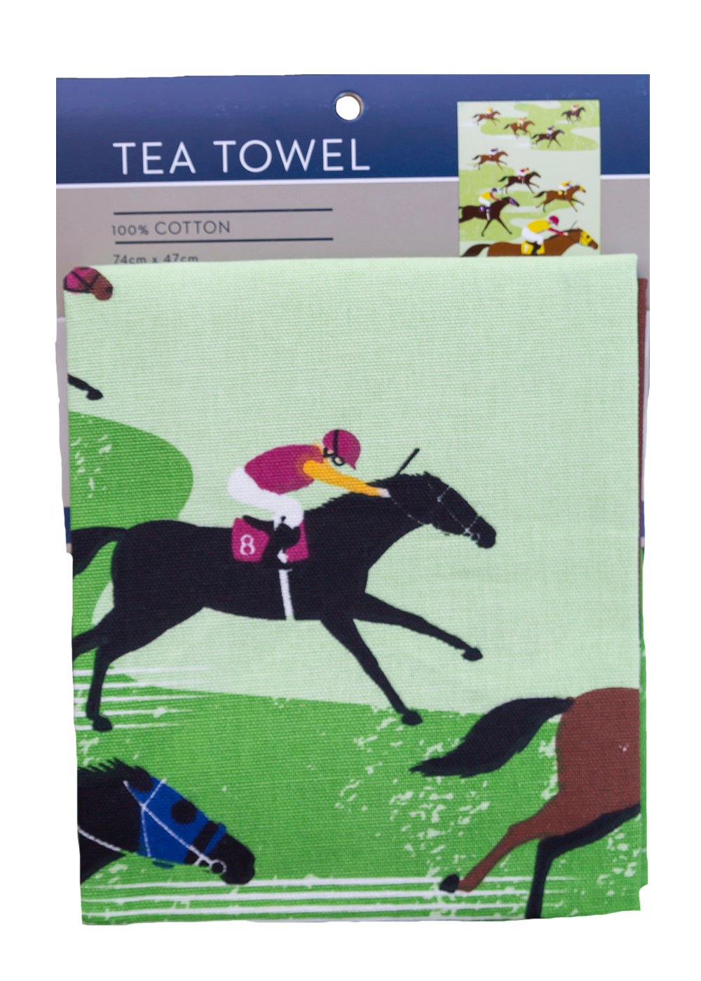 Tea Towel - Racehorses: Hangsell (Carded)