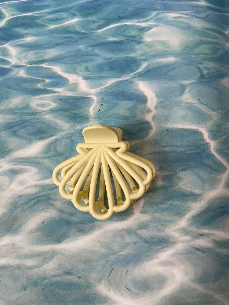 Claw Clip -- Clam Shell - Ivory