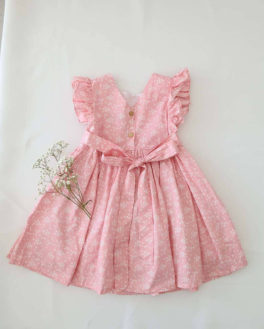 Girl Alice Blossom Pink Two-way Dress  (100% Cotton): 4-5T