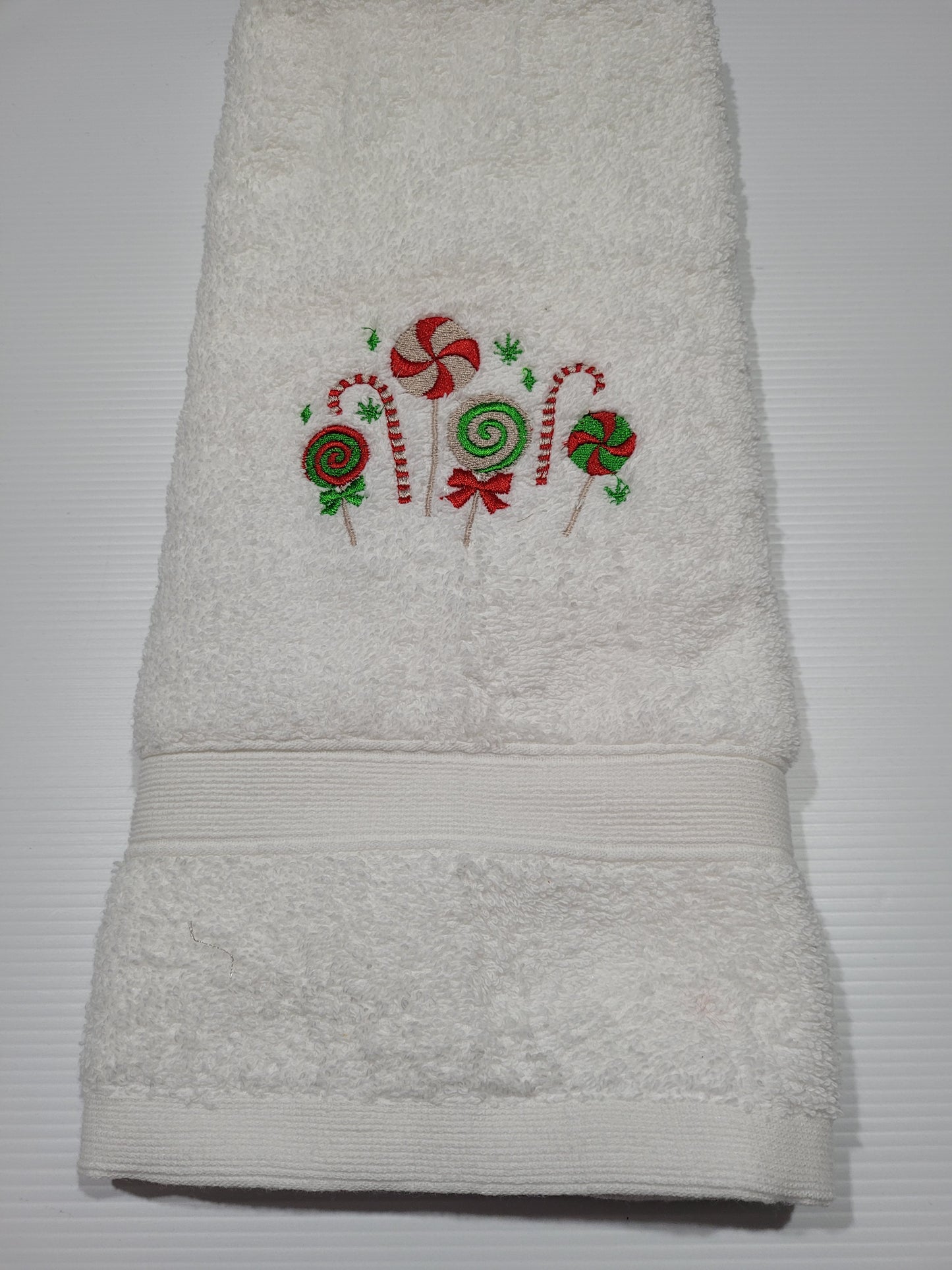 Embroidered Christmas Hand Towels