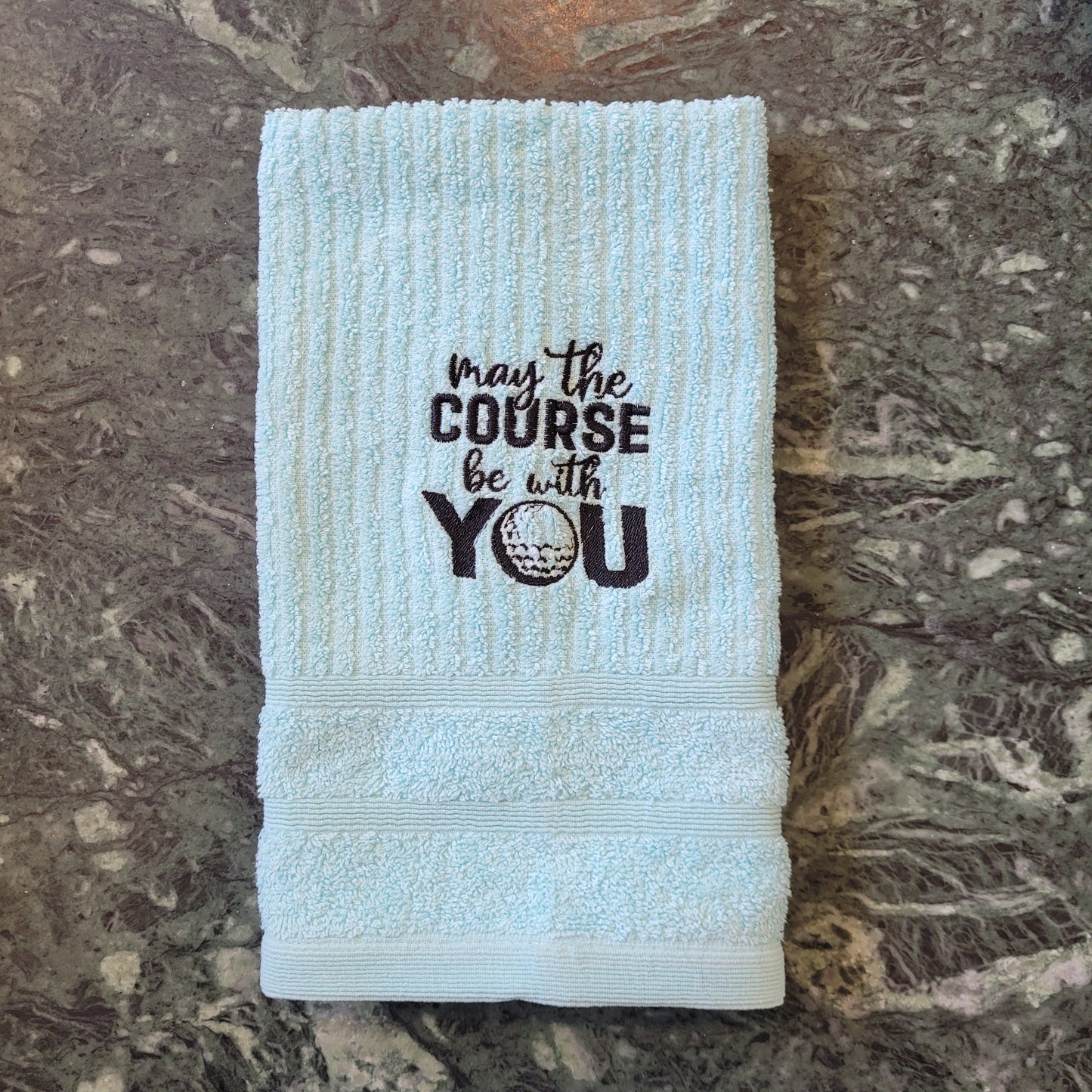 Embroidered Hand Towels - Golf