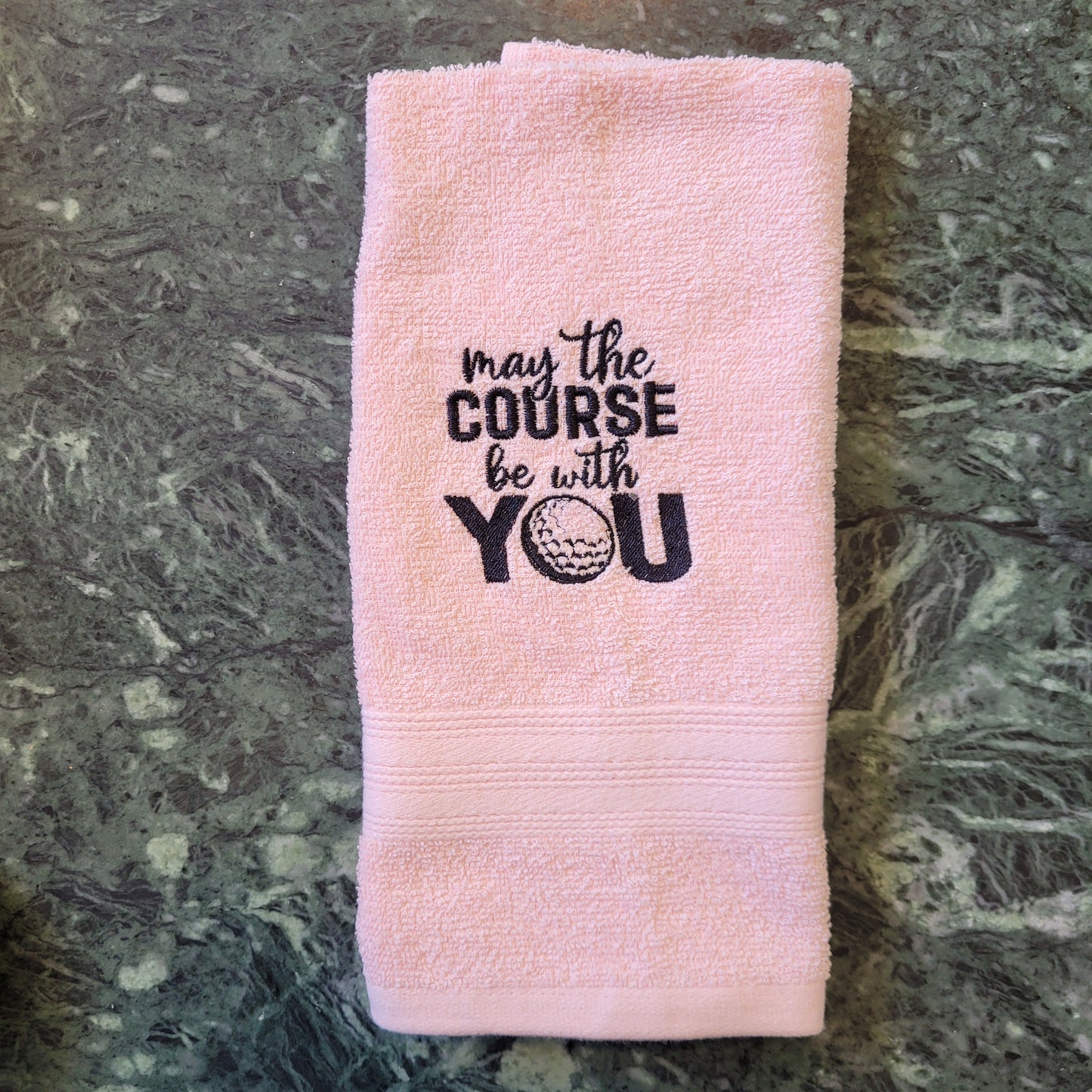 Embroidered Hand Towels - Golf