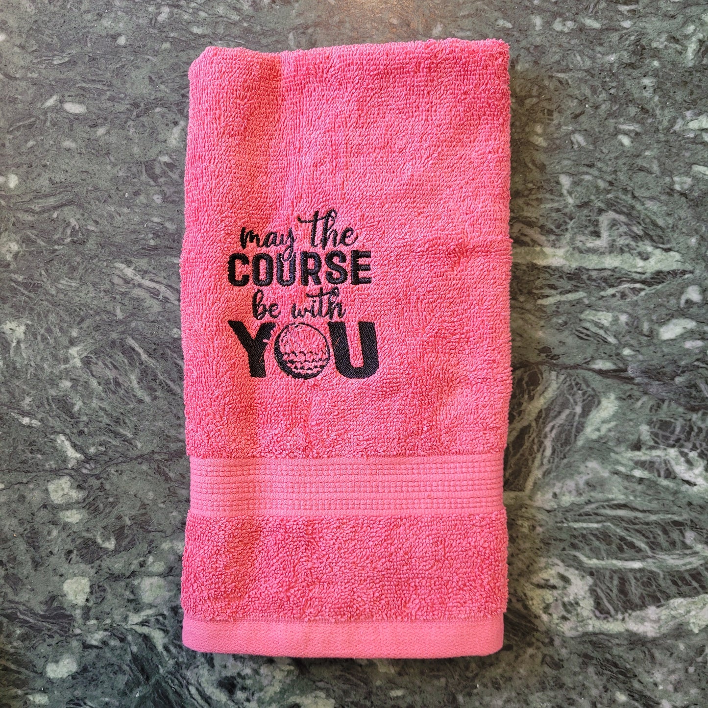 Embroidered Hand Towels - Golf