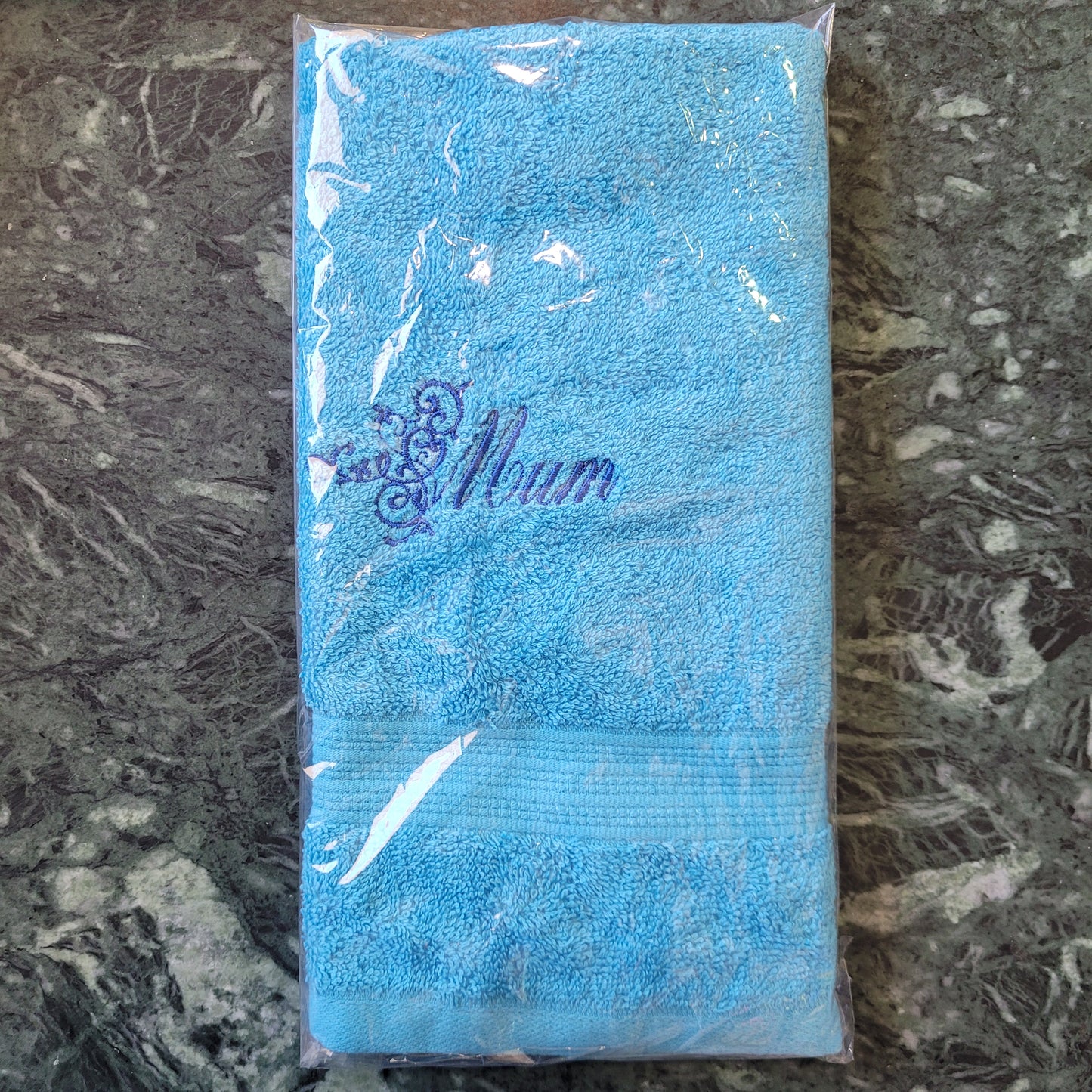 Embroidered Hand Towels - Mum