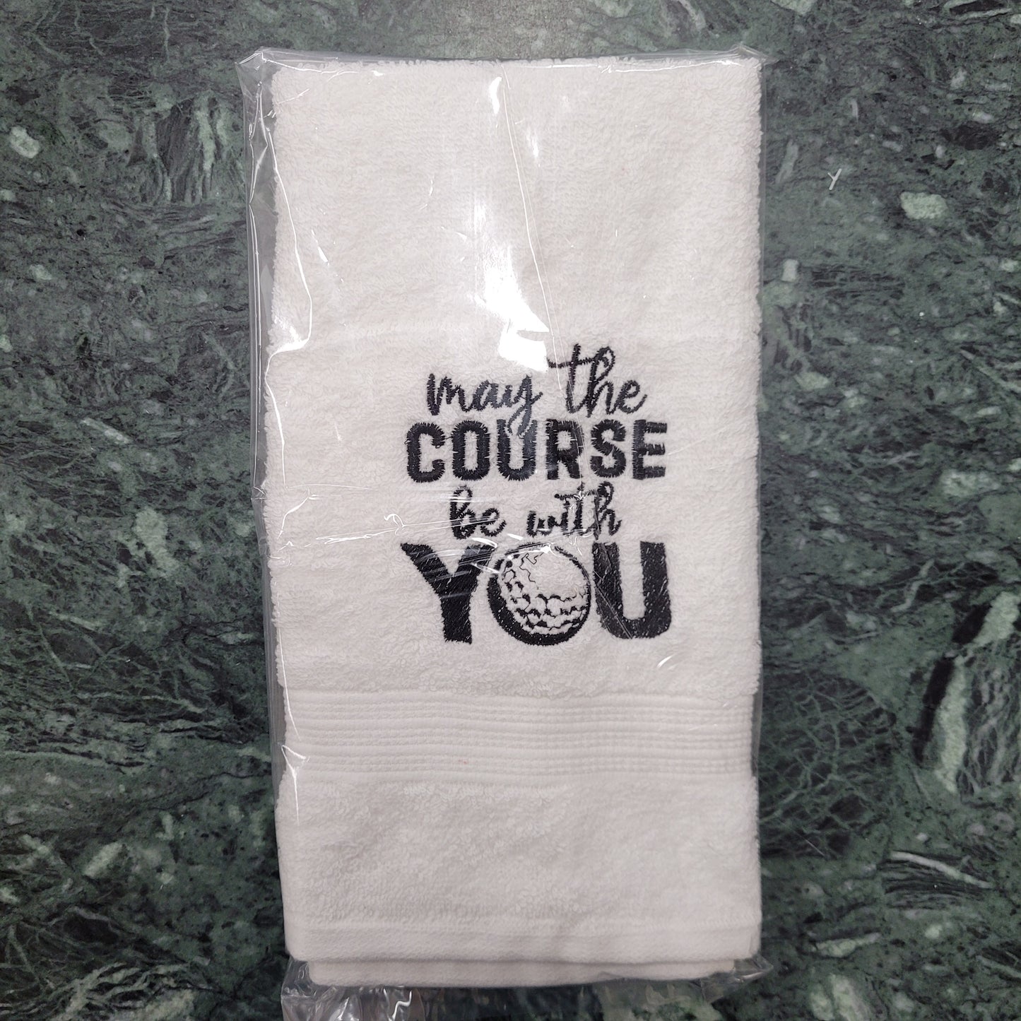 Embroidered Hand Towels - Golf