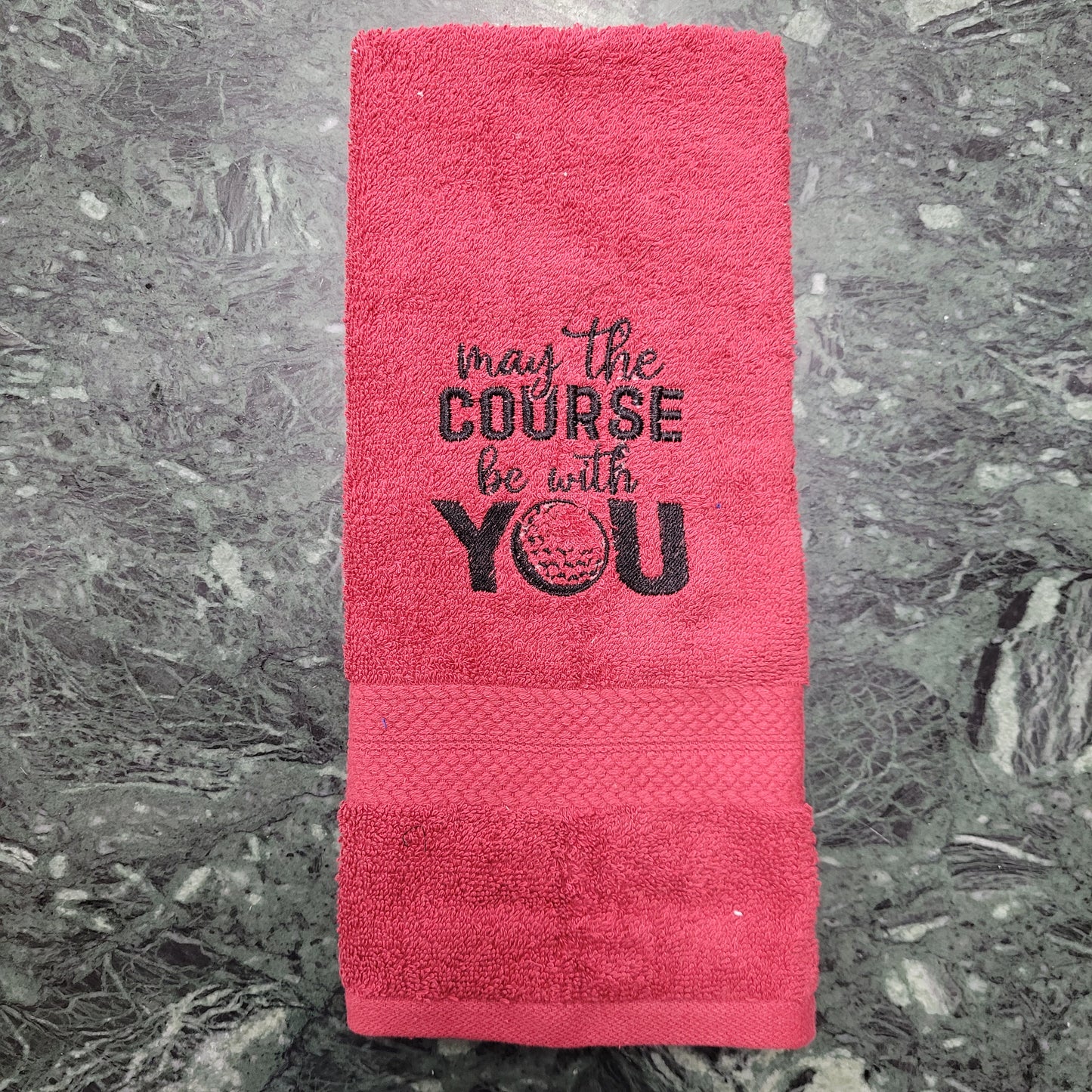 Embroidered Hand Towels - Golf