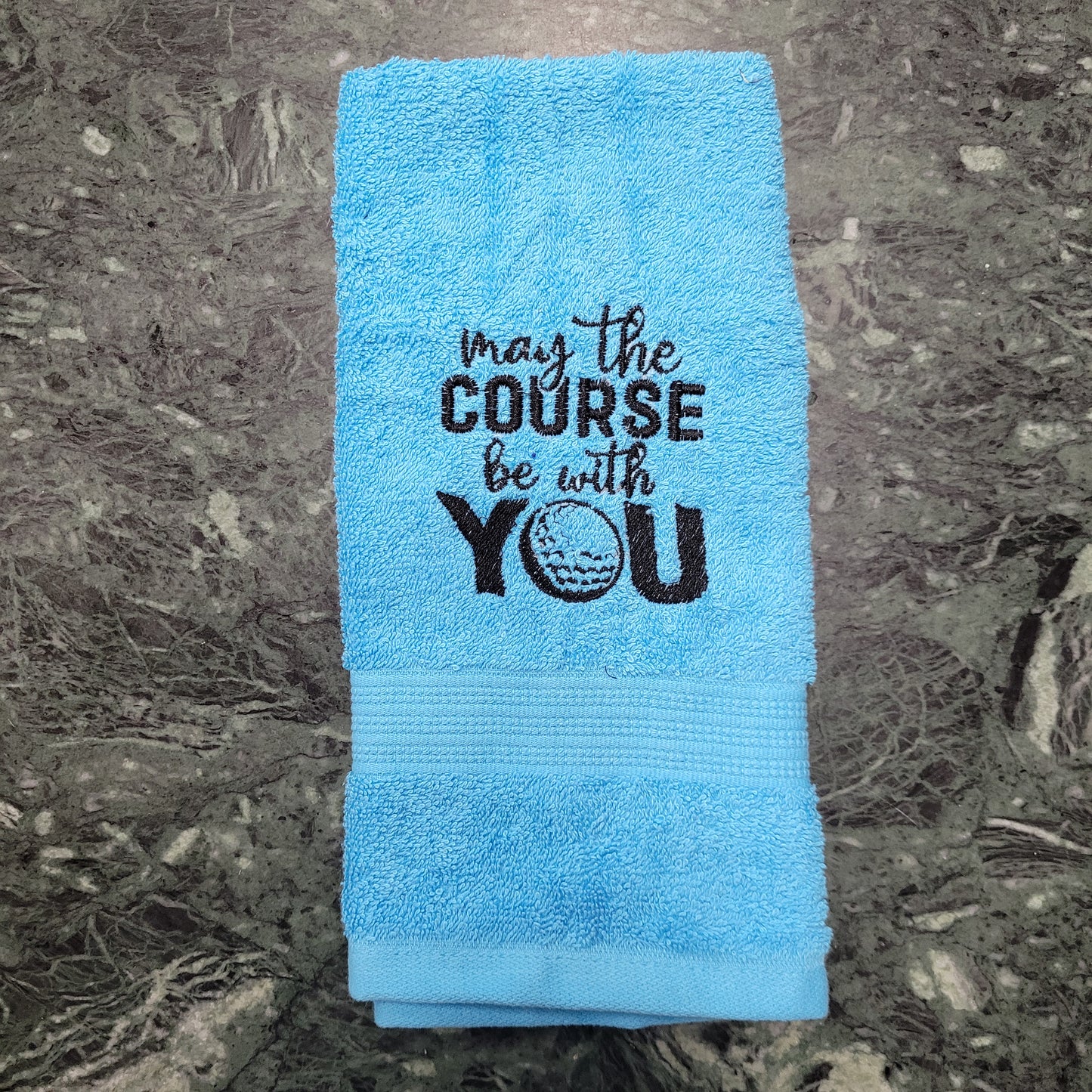 Embroidered Hand Towels - Golf