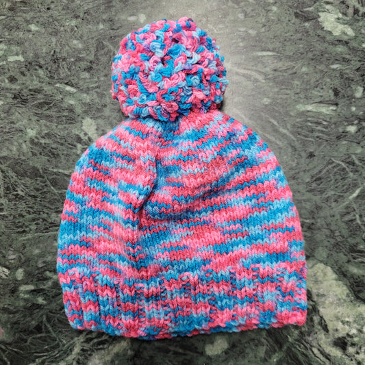 Beanies with Pom Poms - Babies and Children