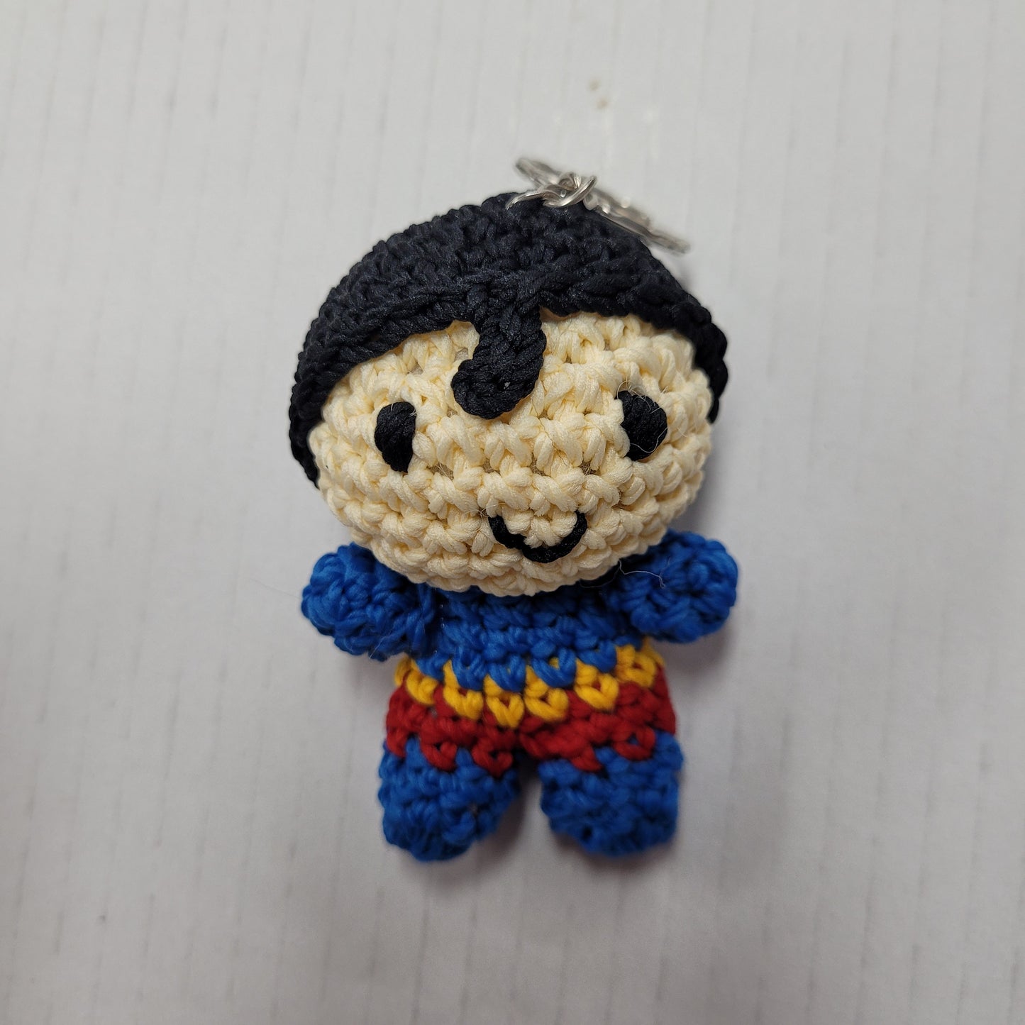 Crochet toy keyring