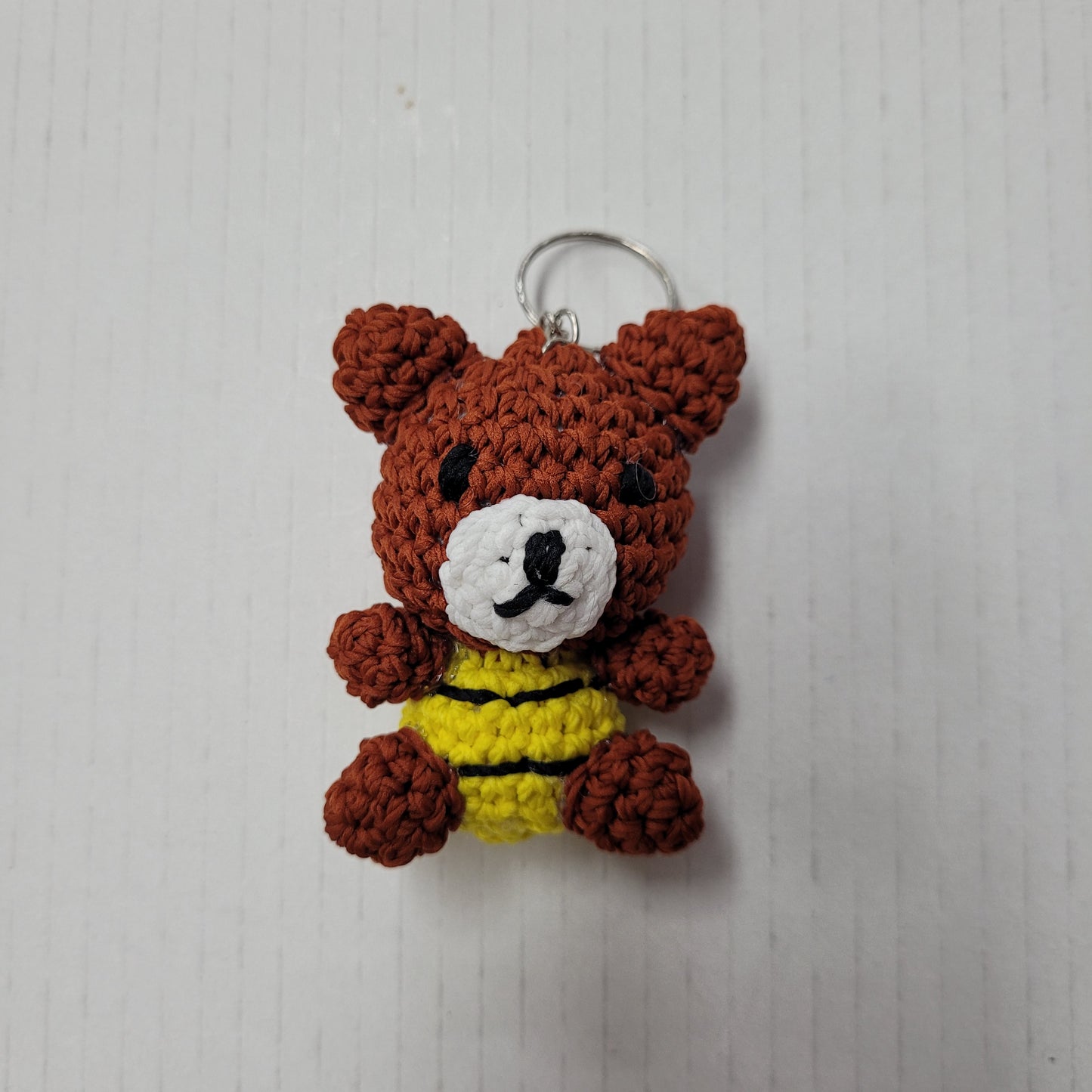 Crochet toy keyring