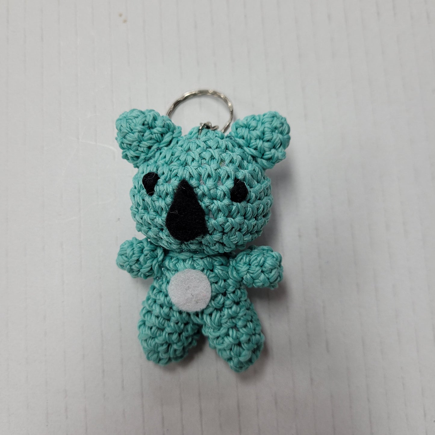 Crochet toy keyring