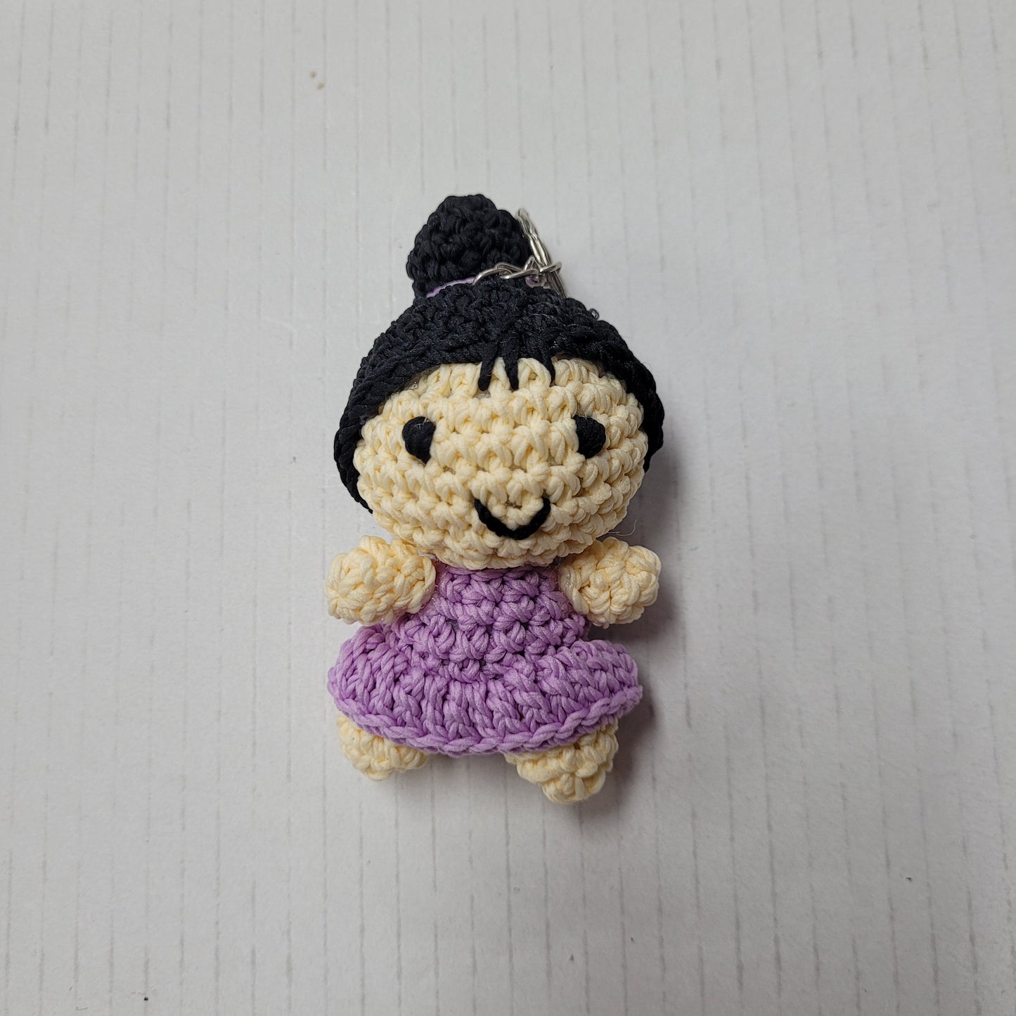 Crochet toy keyring