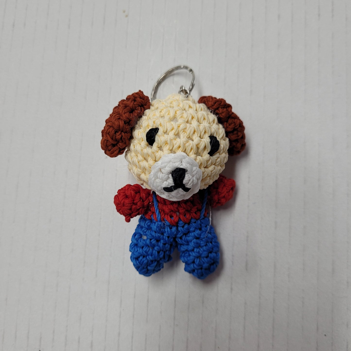 Crochet toy keyring