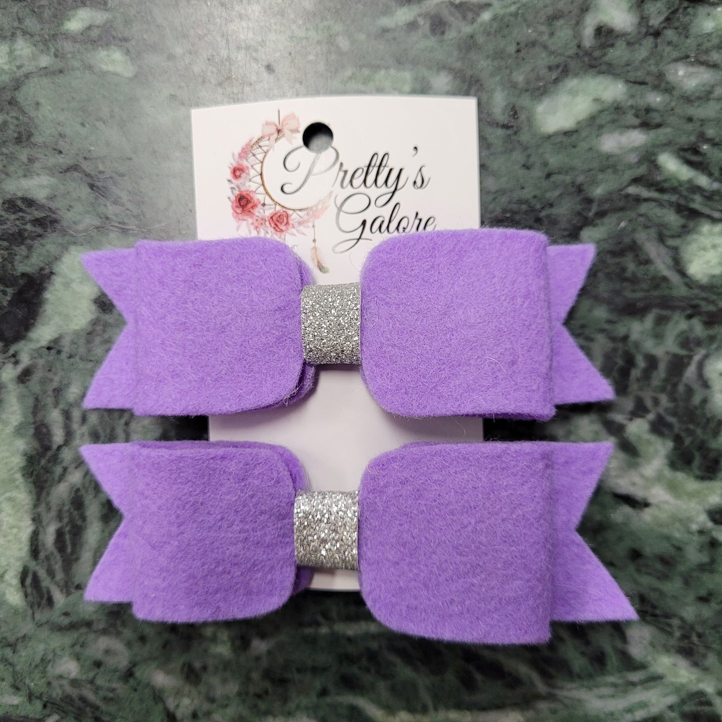 Felt Hair Bow Clips