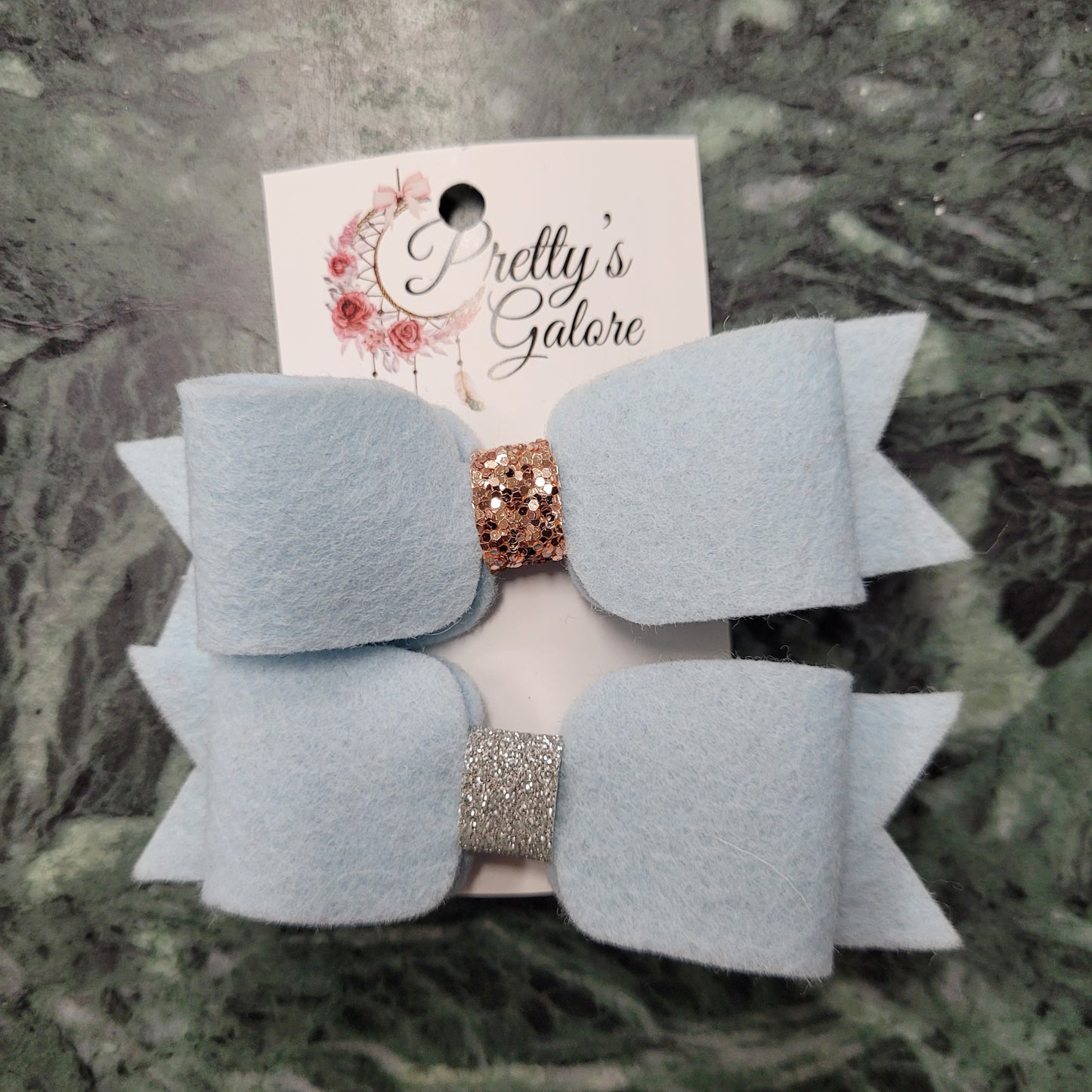 Felt Hair Bow Clips