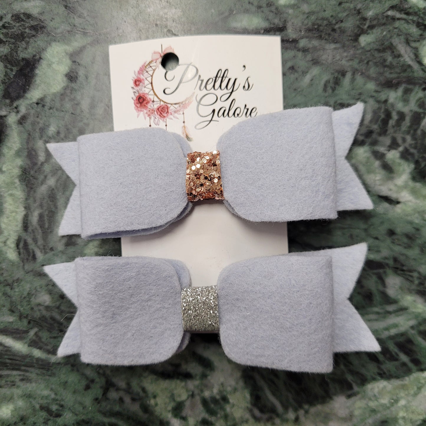 Felt Hair Bow Clips