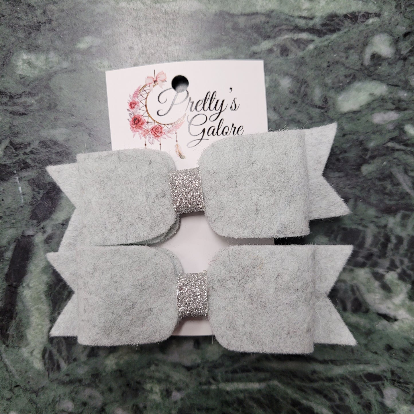 Felt Hair Bow Clips