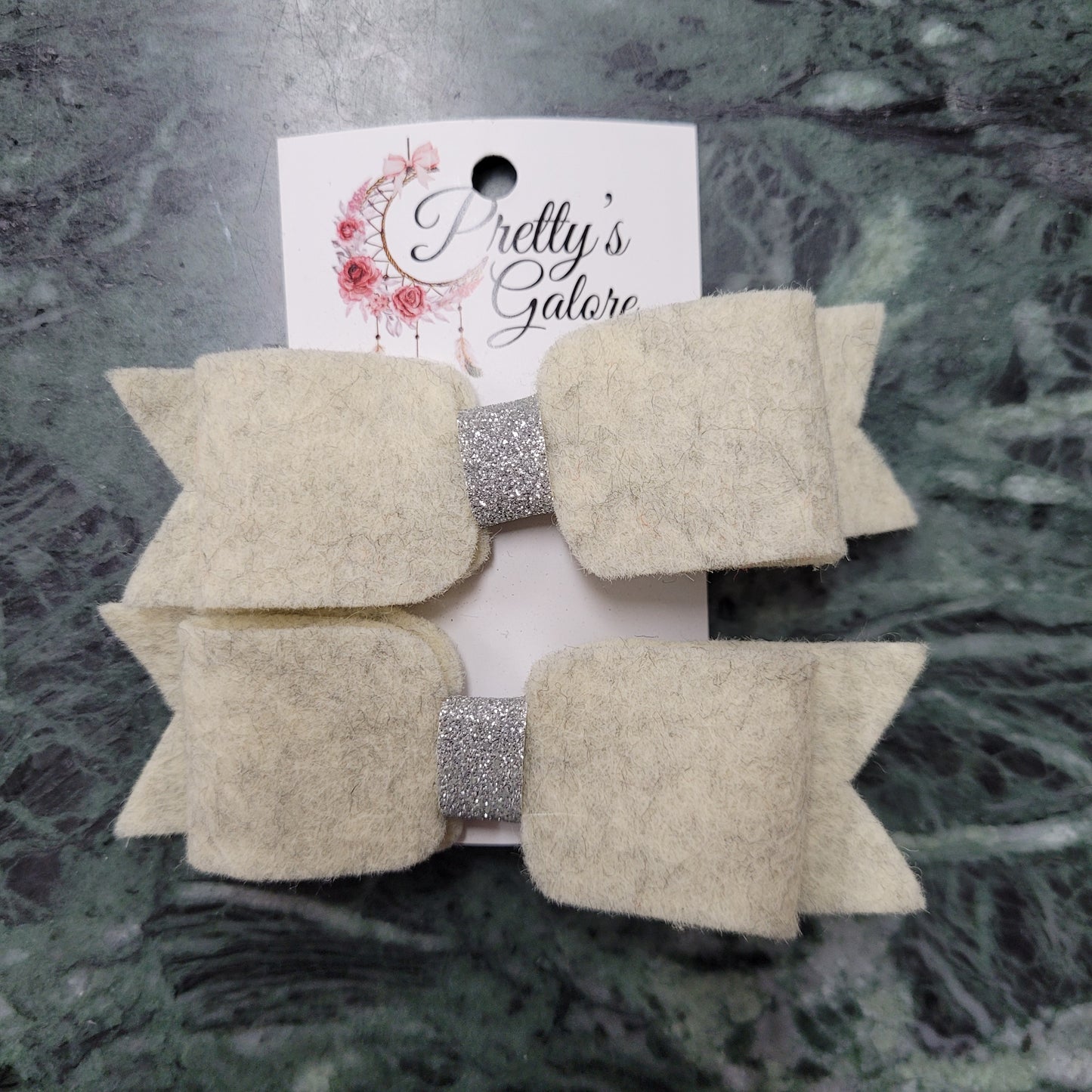 Felt Hair Bow Clips