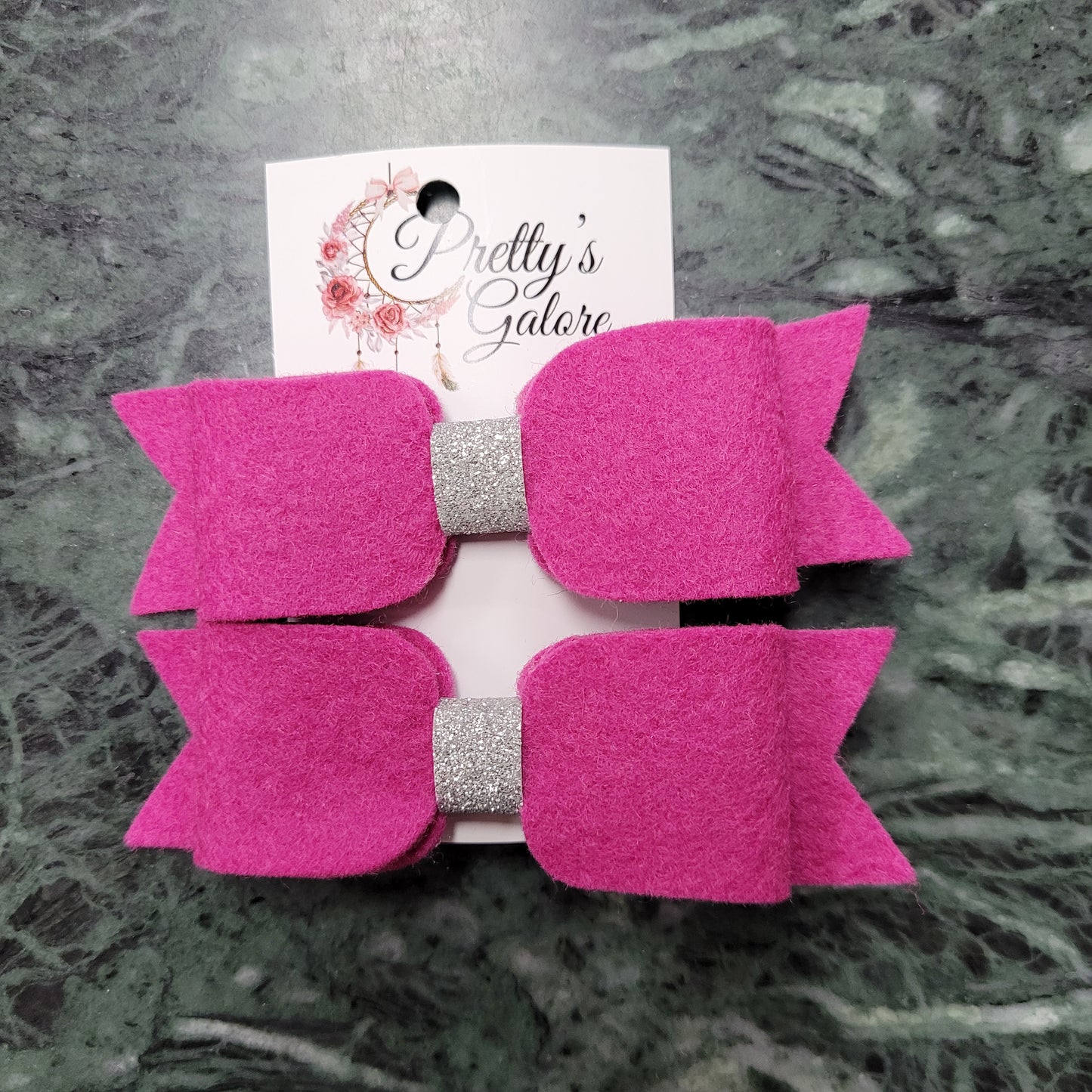 Felt Hair Bow Clips