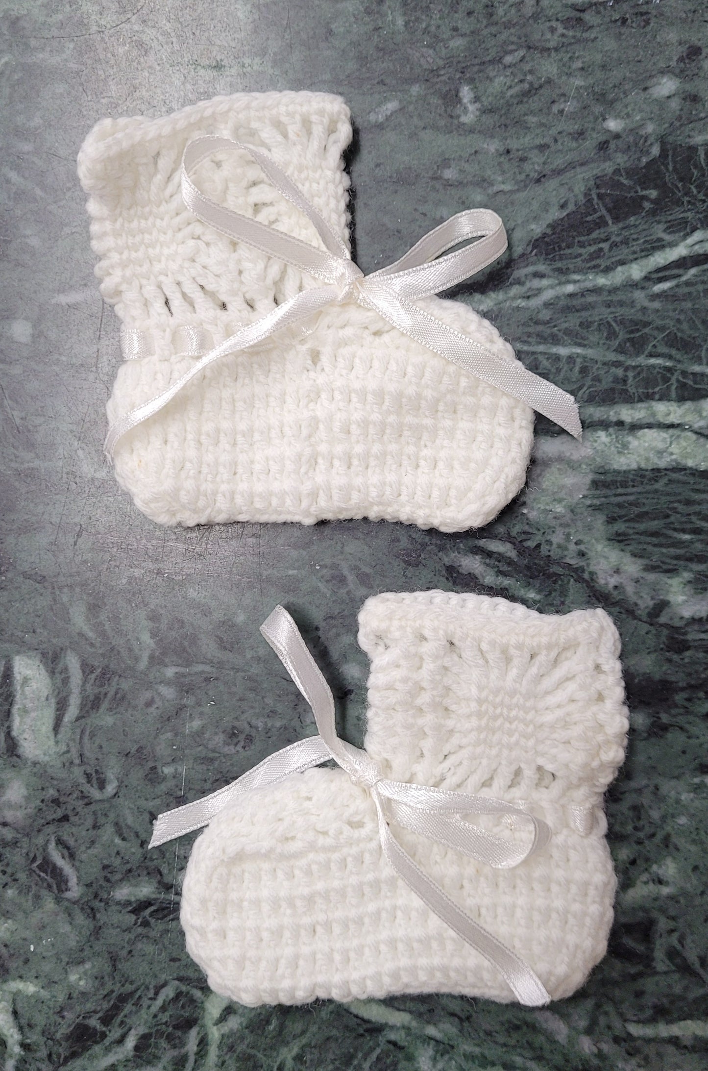 Bootees - White